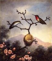 Heade, Martin Johnson - Ruby Throats with Apple Blossoms
